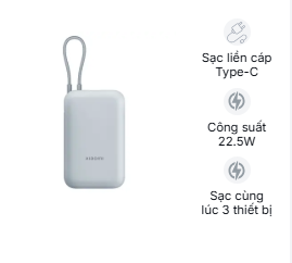 Pin sạc dự phòng 10000mAh Xiaomi 22.5W