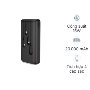 Pin sạc dự phòng 20000mAh Type C và Lightning L206 Golf