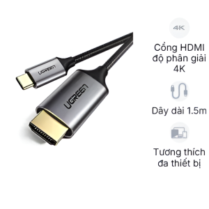 Cáp chuyển đổi USB C to HDMI 1.5M 50570 Ugreen